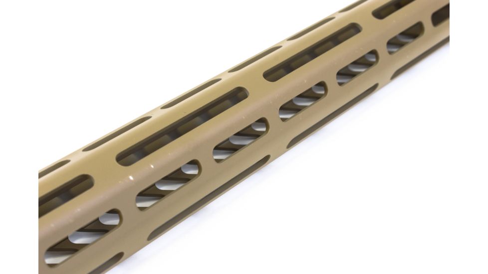 GUNTEC USA 15in Ultra Lightweight Thin M-Lok System Free Floating Handguard w/Monolithic Top Rail,.308 Cal,Cerakote Flat Dark Earth GT-15MLK-308-E