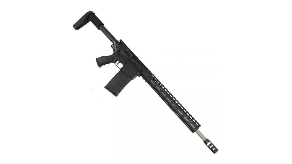 GUNTEC USA 15in Ultra Lightweight Thin M-Lok System Free Floating Handguard w/Monolithic Top Rail,.308 Cal,Black GT-15MLK-308