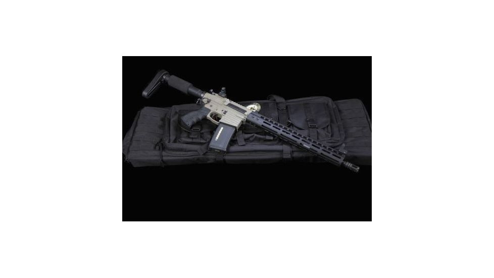 GUNTEC USA 15in Ultra Lightweight Thin M-Lok System Free Floating Handguard w/Monolithic Top Rail,Black GT-15MLK