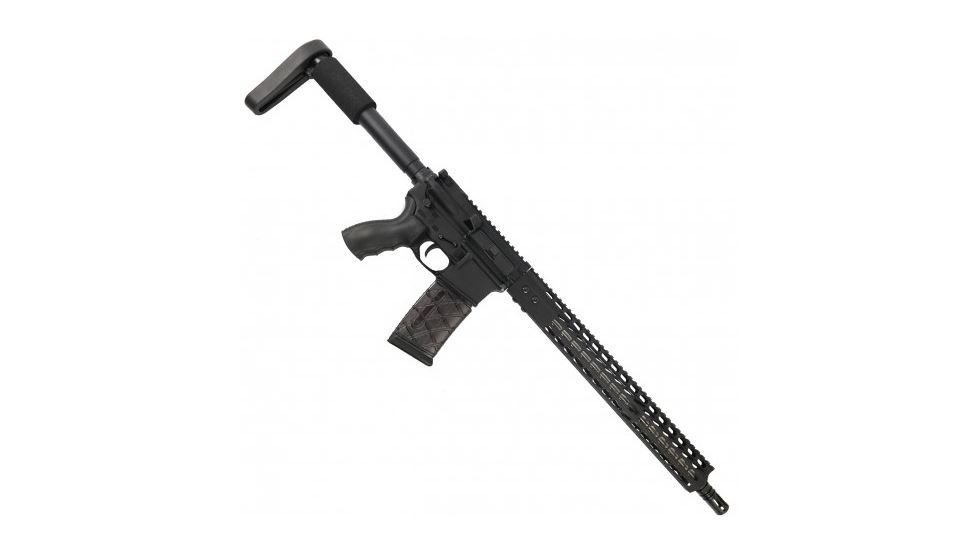 GUNTEC USA 15in Ultra Slimline Octagonal 5 Sided Key Mod Free Floating Handguard w/Monolithic Top Rail,Black GT-15JKO