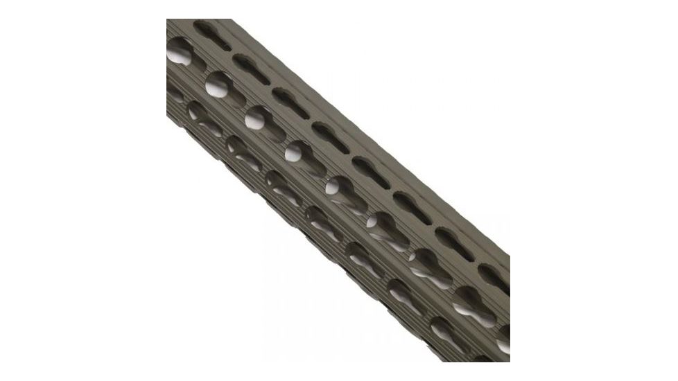 GUNTEC USA 15in Ultra Slimline Octagonal 5 Sided Key Mod Free Floating Handguard w/Monolithic Top Rail,Cerakote OD Green GT-15JKO-G