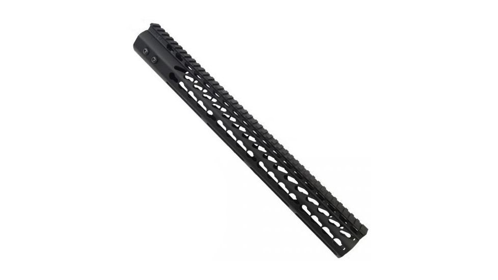 GUNTEC USA 16.5in Ultra Lightweight Thin Key Mod Free Floating Handguard w/Monolithic Top Rail,.308 Cal,Black GT-16.5JK-308