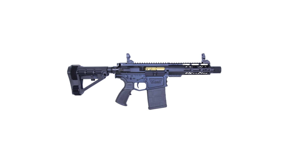Guntec USA .308 Caliber AIR-LOK Series M-LOK Compression Free Floating Handguard w/Monolithic Top Rail, 7in, Black, GT-7ALC-308