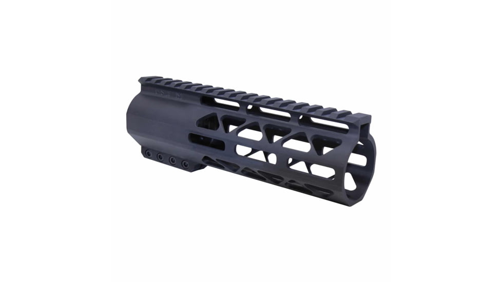 Guntec USA .308 Caliber AIR-LOK Series M-LOK Compression Free Floating Handguard w/Monolithic Top Rail, 7in, Black, GT-7ALC-308