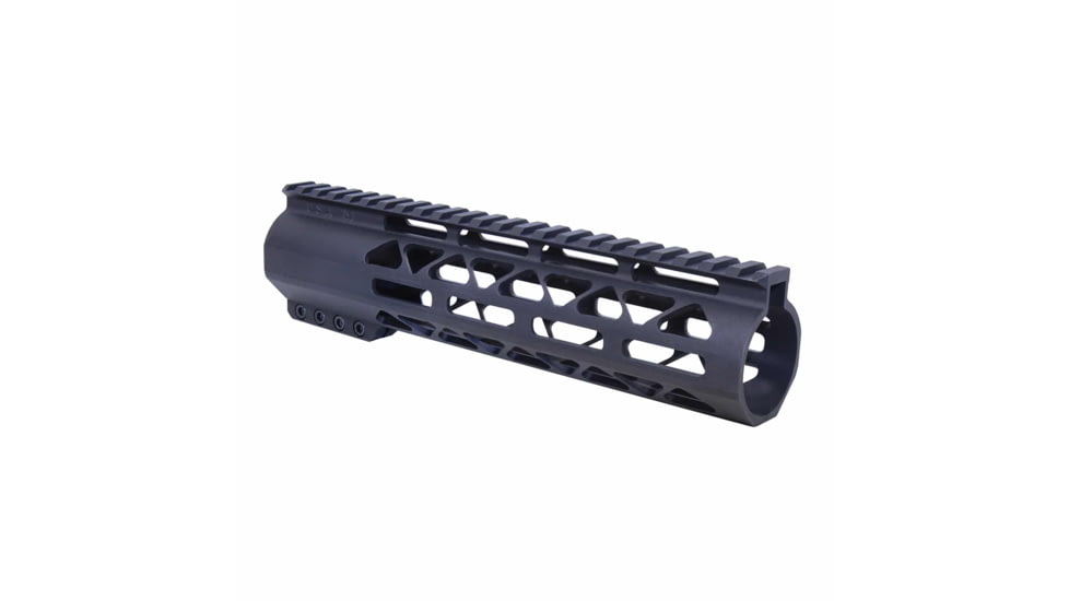 Guntec USA .308 Caliber AIR-LOK Series M-LOK Compression Free Floating Handguard w/Monolithic Top Rail, 9in, Black, GT-9ALC-308