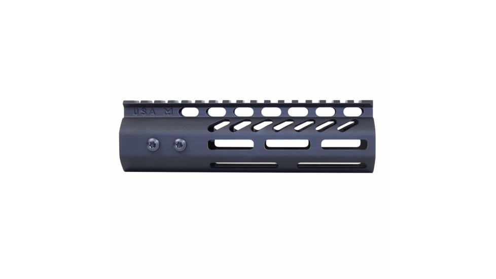 Guntec USA .308 Caliber Ultra Lightweight Thin M-LOK System Free Floating Handguard w/Monolithic Top Rail, 7in, Black, GT-7MLK-308