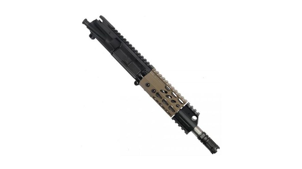 GUNTEC USA 4in Ultra Slimline Octagonal 5 Sided Key Mod Free Floating Handguard w/Monolithic Top Rail,Cerakote Flat Dark Earth GT-4JKO-FDE