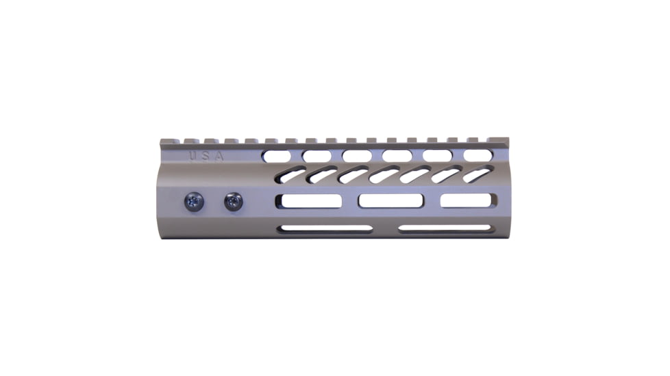Guntec USA 6.75 ULtra Lightweight Thin M-LOK Free Floating Handguard w/ Monolithic Top Rail, Cerakote Flat Dark Earth, GT-675MLK-FDE