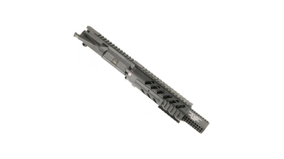 GUNTEC USA 7in Free Floating Handguard w/Sectional Side/Bottom Rails,Black,1.93in dia GT1326-7