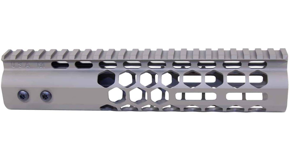 Guntec USA 9in Air Lite Series Honeycomb M-LOK Free Floating Handguard w/ Monolithic Top Rail, Flat Dark Earth, GT-9HC-AL-MLK-FDE