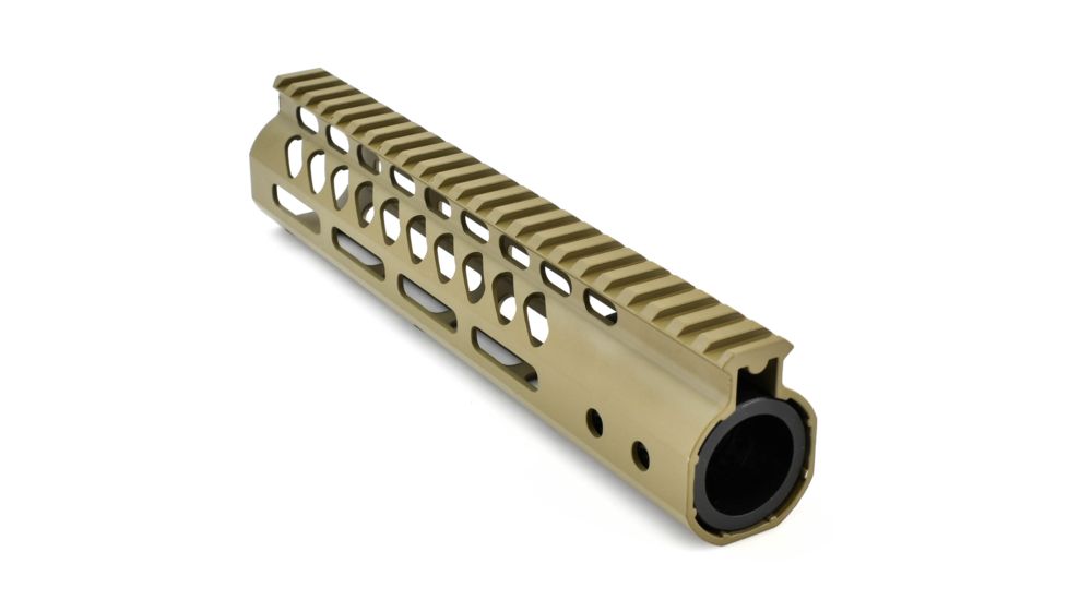 GUNTEC USA 9in Ultra Lightweight Thin M-Lok System Free Floating Handguard w/Monolithic Top Rail,Cerakote Flat Dark Earth GT-9MLK-FDE