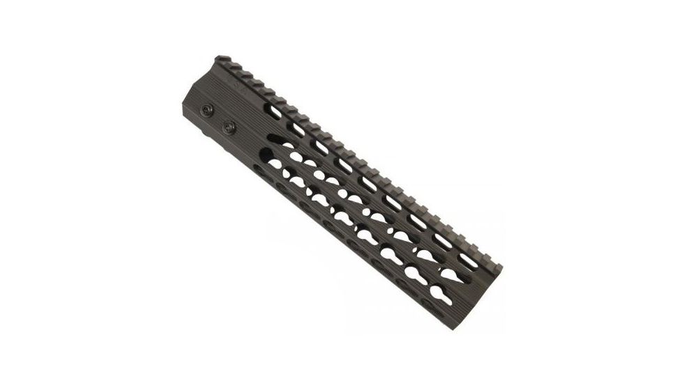 GUNTEC USA 9in Ultra Slimline Octagonal 5 Sided Key Mod Free Floating Handguard w/Monolithic Top Rail,Black GT-9JKO