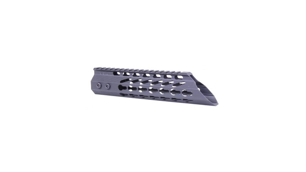 GUNTEC USA 9in Ultra Slimline Octagonal 5 Sided Key Mod Free Floating Handguard with Slant Nose, Black GT-9JKO-SLANT