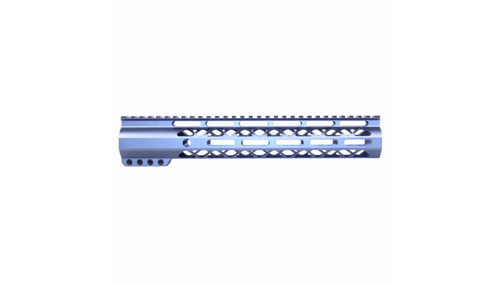 Guntec USA AirLok Series M-LOK Compression Free Floating Handguard w/Monolithic Top Rail, 12in, Grey, GT-12ALC-GREY