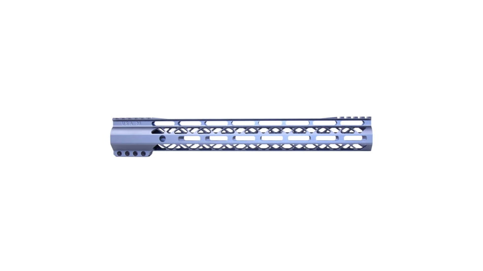 Guntec USA AIR-LOK Series M-LOK Compression Gen 2 Free Floating Handguard w/Monolithic Top Rail, 15in, Grey, GT-15ALC-G2-GREY