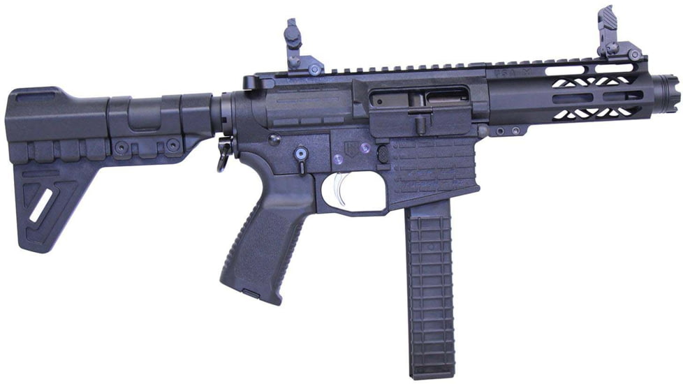 Guntec USA AR-15 5in Air-Lok Series M-LOK Compression Free Floating Handguard w/ Monolithic Top Rail, Anodized Black, GT-5ALC