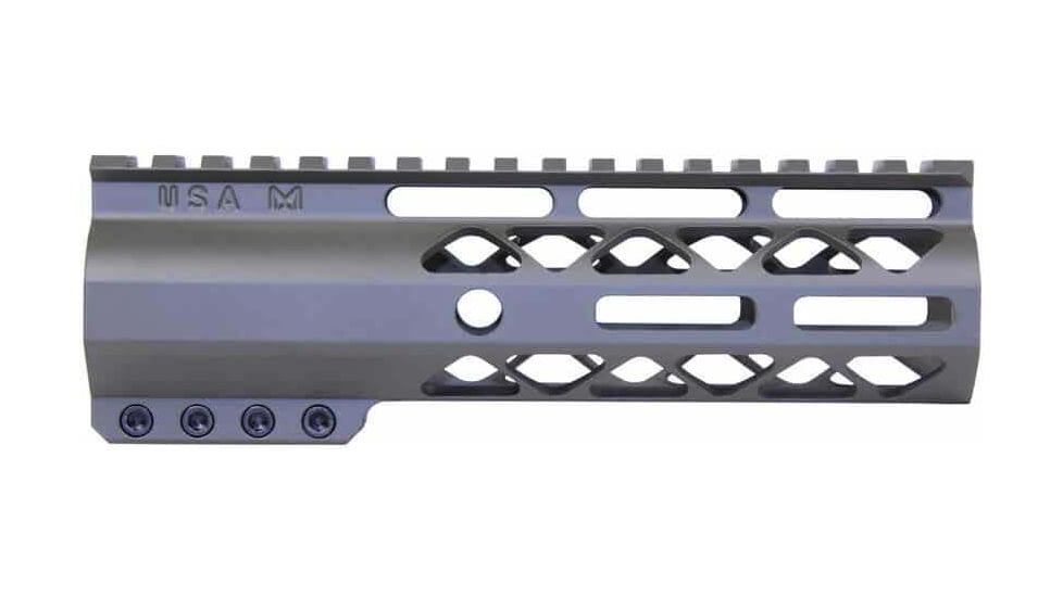 Guntec USA AR-15 7in Air-Lok Series M-LOK Compression Free Floating Handguard w/ Monolithic Top Rail, OD Green, GT-7ALC-G