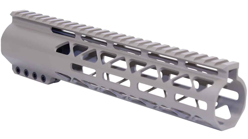 Guntec USA AR-308 10in Air-Lok Series M-LOK Compression Free Floating Handguard w/ Monolithic Top Rail, Flat Dark Earth, GT-10ALC-308-FDE