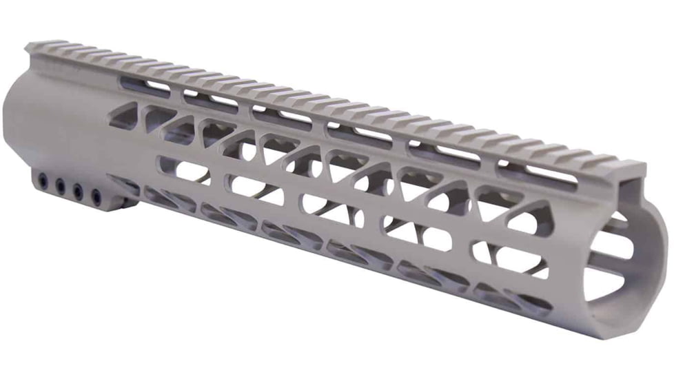 Guntec USA AR-308 12in Air-Lok Series M-LOK Compression Free Floating Handguard w/ Monolithic Top Rail, Flat Dark Earth, GT-12ALC-308-FDE