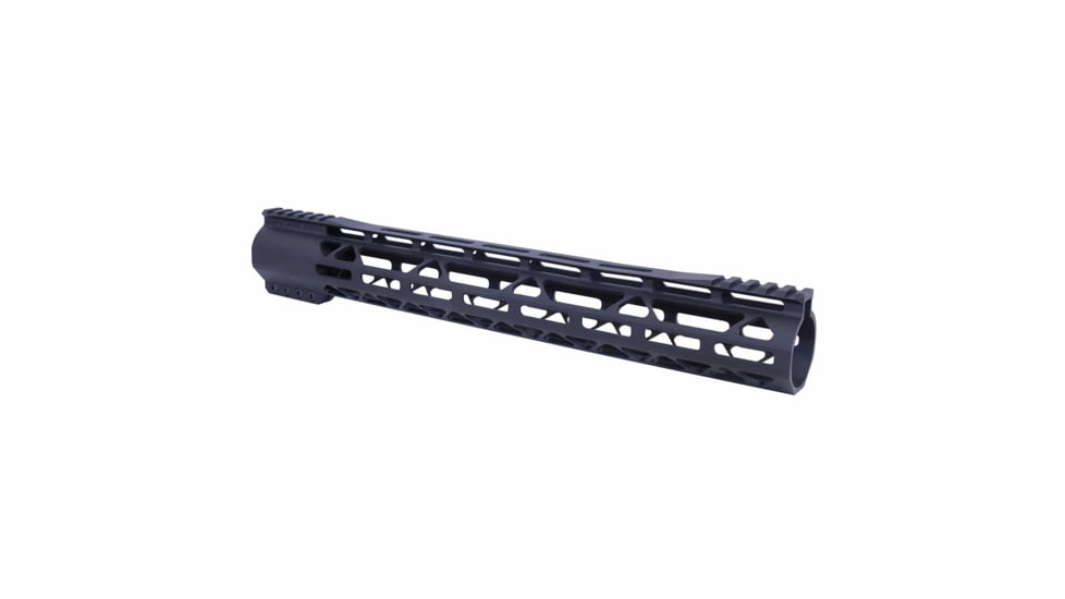 Guntec USA AR-308 Air-Lok Series M-LOK Compression Free Floating Handguard w/ Monolithic Top Rail Gen 2, Anodized Black, GT-15ALC-G2-308