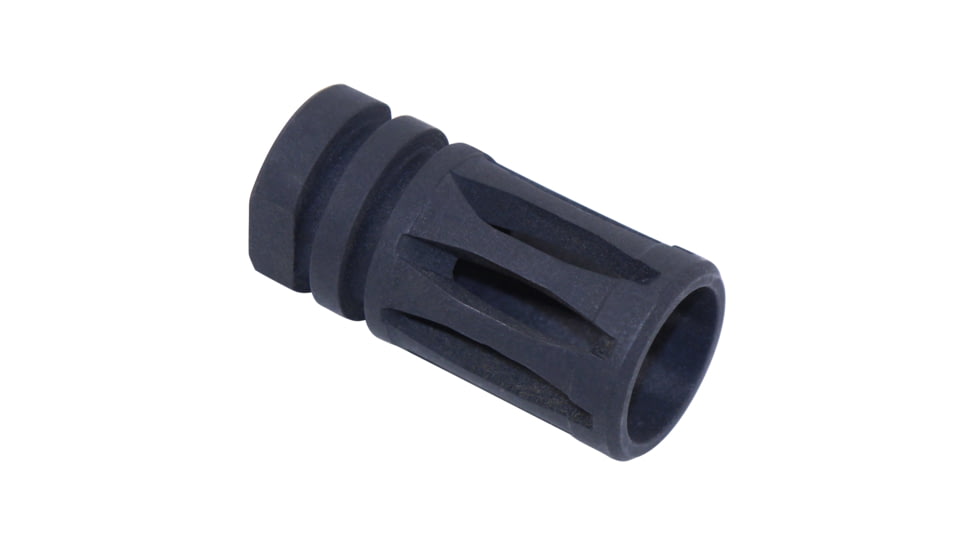 Guntec USA AR 9mm Caliber A2 Birdcage Flash Hider, 1/2x28 Thread, Black Phosphate Finish, A2CAGE-9-1/2x28