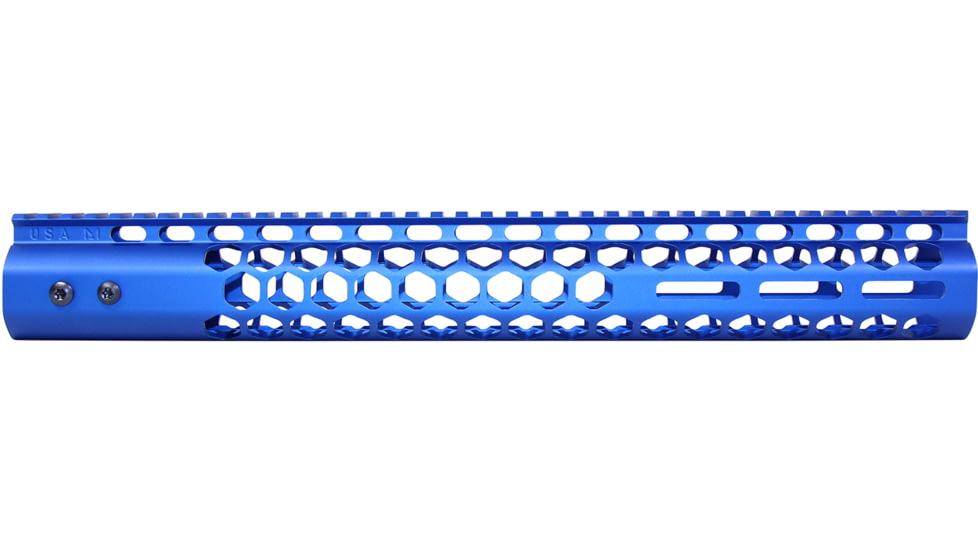 Guntec USA Honeycomb M-LOK Free Floating Handguard With Monolithic Top Rail