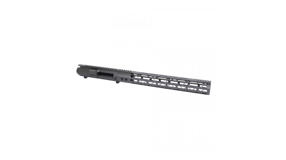 Guntec USA Stripped Upper Reciever w/M-LOK Handguard, AR, .308, 15 inch MOD LITE Skeletonized Series M-LOK Handguard, OD Green GT-UPPER-SET-G-15MDLTE-308
