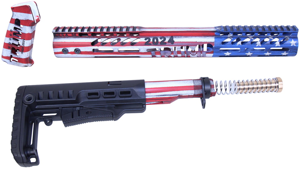 Guntec USA Trump Series Limited Edition AR-15 Furniture Set, Cerakote, TRUMP-SET-MIL-USA