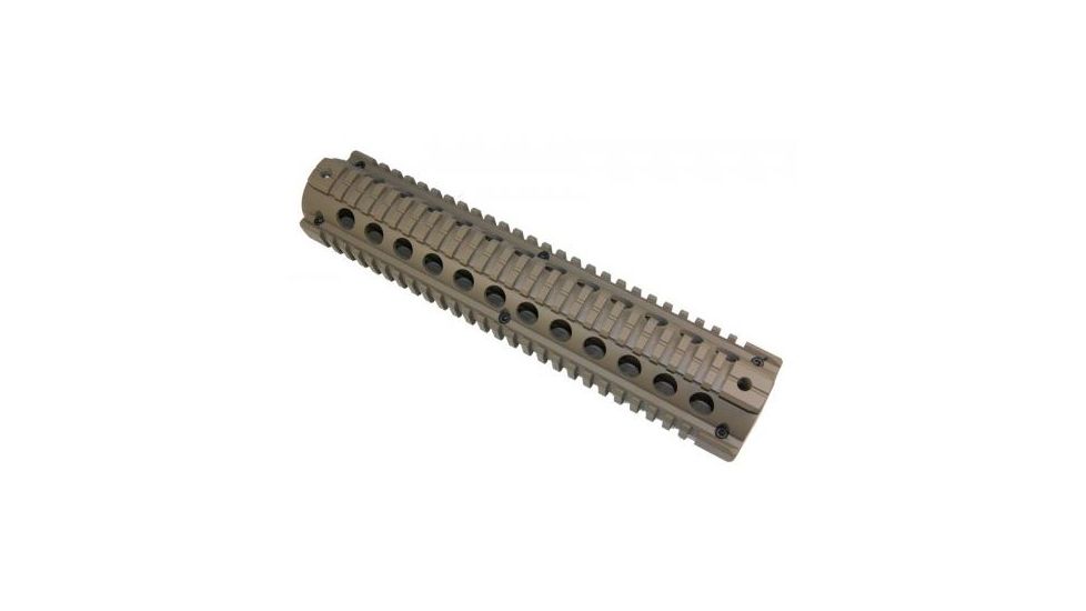 GUNTEC USA Two Piece Quad Rail w/Adapter,Cerakote Dark Earth GTQUAD20-E