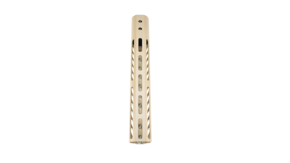Guntec USA Ultra Lightweight Thin M-Lok Free Floating Handguard w/Monolithic Top Rail, 10in, Cerakote Flat Dark Earth, GT-10MLK-FDE
