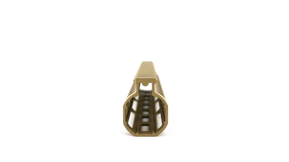 Guntec USA Ultra Lightweight Thin M-Lok Free Floating Handguard w/Monolithic Top Rail, 12in, Cerakote Flat Dark Earth, GT-12MLK-FDE