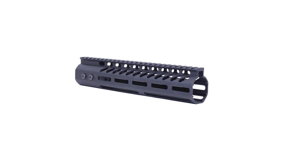 Guntec USA Ultra Lightweight Thin M-LOK System Free Floating Handguard With Monolithic Top Rail, .308, 10&quot;, Black GT-10MLK-308