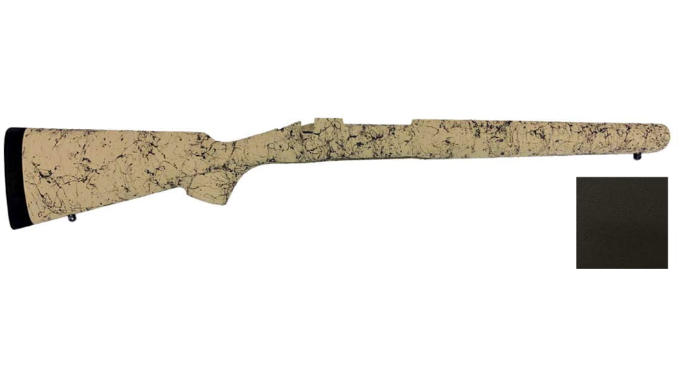 H-S Precision Remington 700 BDL Varmint Rifle Stock, LA, RH, Black, 32in O.A.L., 13.5in L.O.P., PSV029-Black