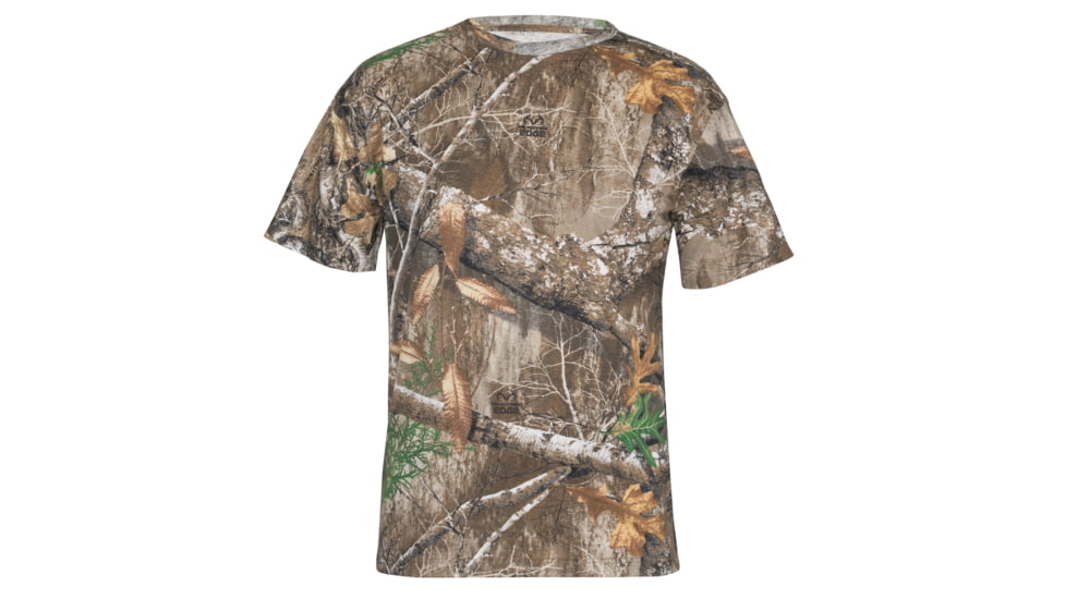Habit Bear Cave Camo Short Sleeve Tee w/ Habit Logo - Mens, Realtree Edge, 3XL, TS1229-922-3X