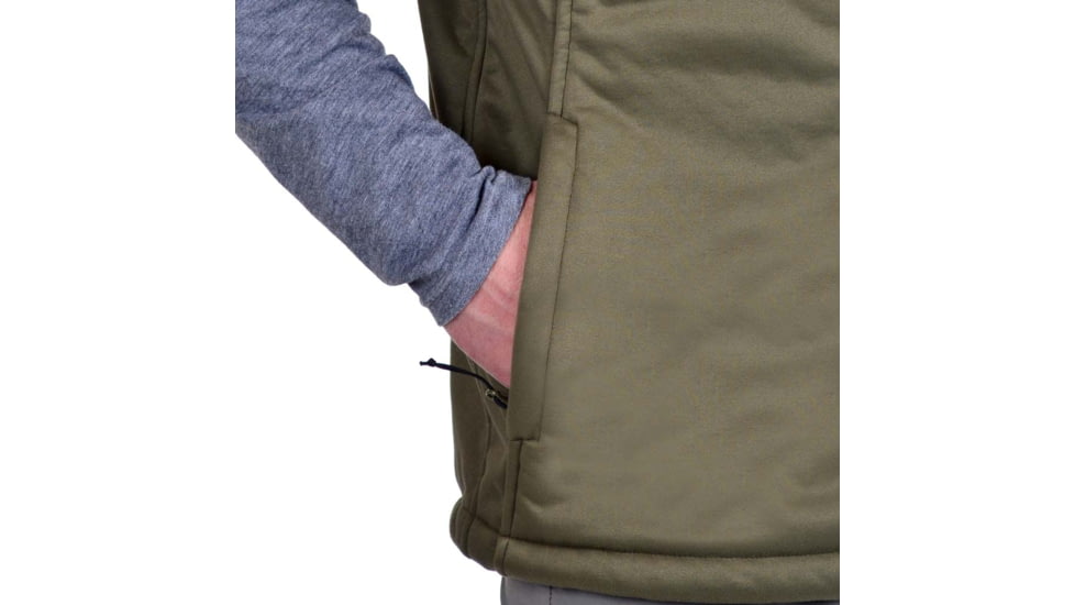 Habit Early Dawn Sherpa Shell Vest - Mens, Solid green, Large, VT10016-3H6-L