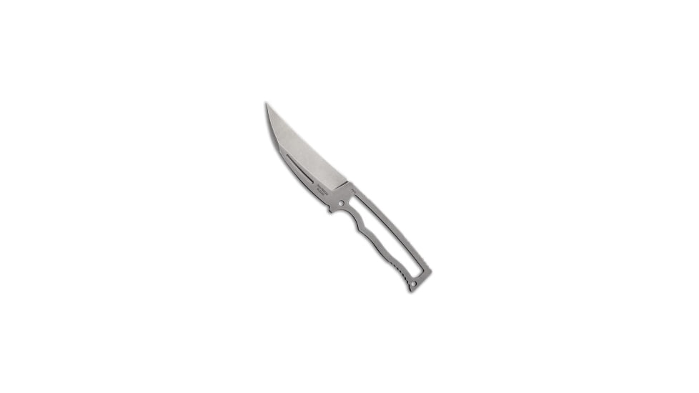 Halfbreed Blades Halfbreed Blades Compact Field Knife Pikal Stonewash Steel 4" SW, Gray, VG10, adult, BHQ-187590