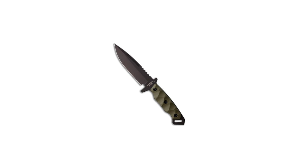 Halfbreed Blades Halfbreed Blades MIK-03 Gen-2 Medium Infantry Knife Ranger Green G-10 5.3" BLK, OD Green, Bohler K340, adult, BHQ-210579
