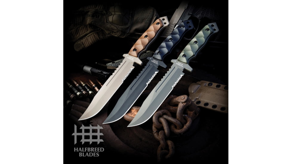 Halfbreed Blades Large Infantry Knife Gen 2 Blk