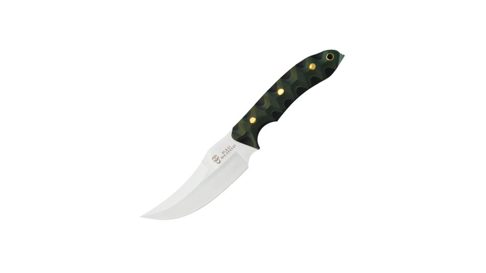 Hallmark Bad Blood - Kendrick - Rotorhead, 8Cr14Mov Stainless Steel 4 1/2in Blade, Green And Black G10 Handle, BB0126K