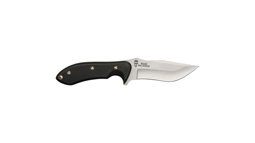 Hallmark Bad Blood - Kendrick - Spartan, 8Cr14 Stainless Steel 10in Blade, Black, Contoured G10, BB0102K
