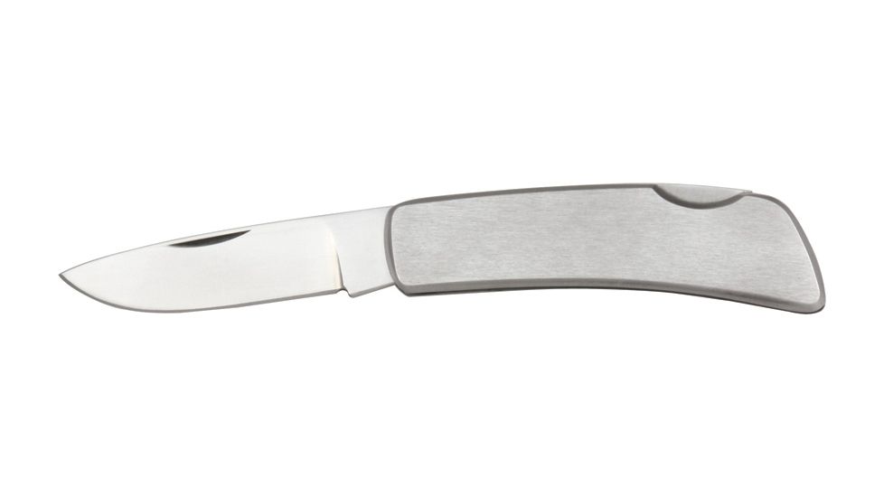 Hallmark Stainless Lockback Folding Knife,Stainless Blade, Stainless Handle HM0009