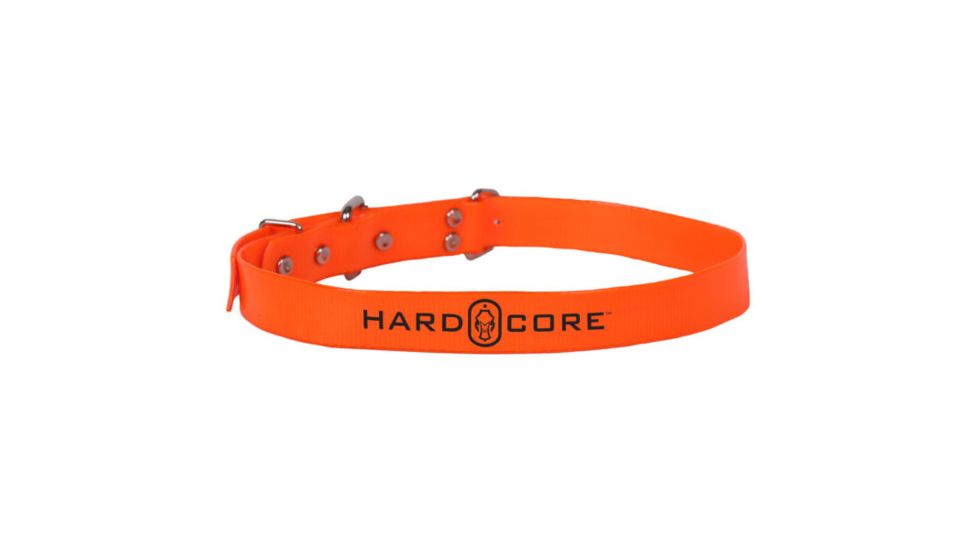 Hard Core Poly-Coated Dog Collar, Orange, 28in 04-200-0078