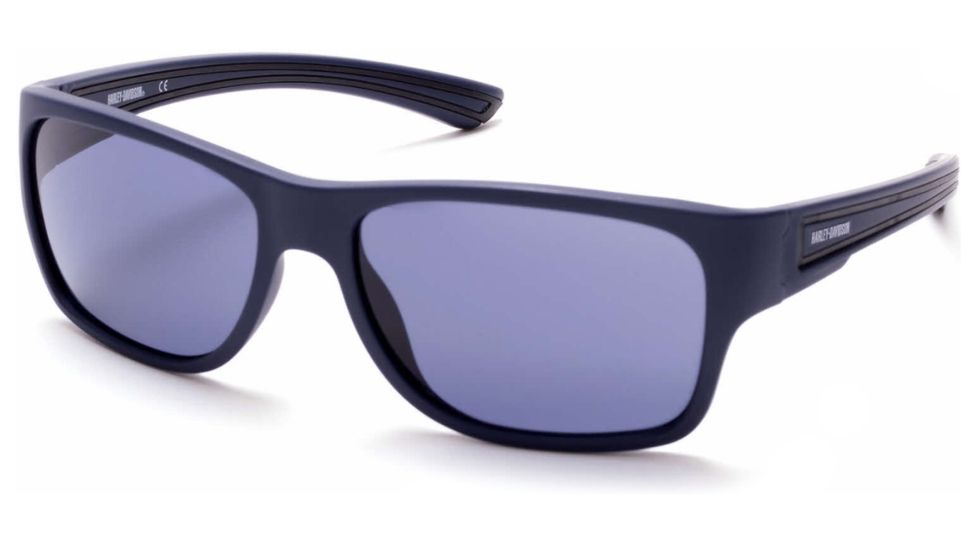 Harley Davidson Eyewear HD0916X Sunglasses - Matte Blue Frame, Blue Lenses, 59 mm Lens Diameter HD0916X5991V