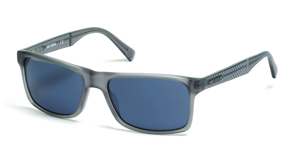 Harley Davidson Eyewear HD0918X Sunglasses - Grey Frame, Smoke Lenses, 57 mm Lens Diameter HD0918X5720A