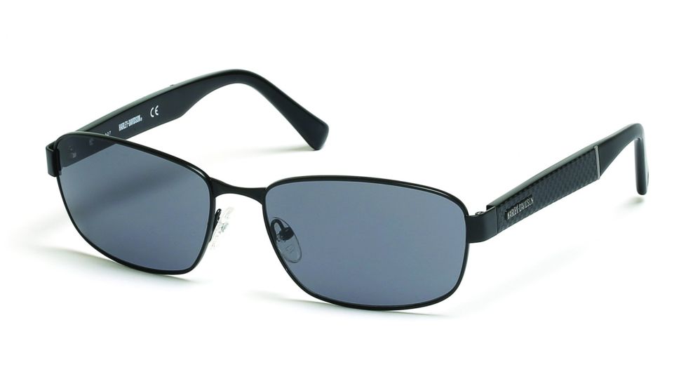 Harley Davidson Eyewear HD0919X Sunglasses - Matte Black Frame, Green Lenses, 59 mm Lens Diameter HD0919X5902N