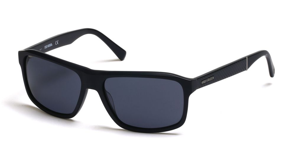 Harley Davidson Eyewear HD0920X Sunglasses - Matte Blue Frame, Smoke Lenses, 59 mm Lens Diameter HD0920X5991A