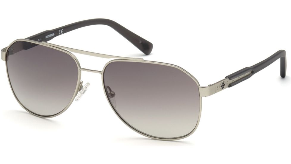 Harley Davidson Eyewear HD0933X Sunglasses - Matte Gunmetal Frame, Gradient Smoke Lenses, 60 mm Lens Diameter HD0933X6009B