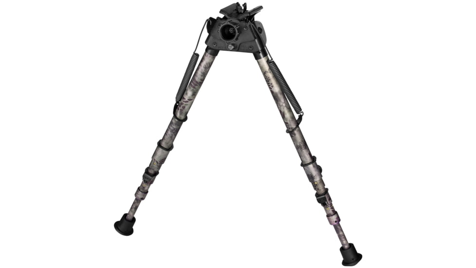 Harris Engineering Highlander Sporting BiPod with Hinged Base, 13.5-27 in, Kryptek, S-25C Camo