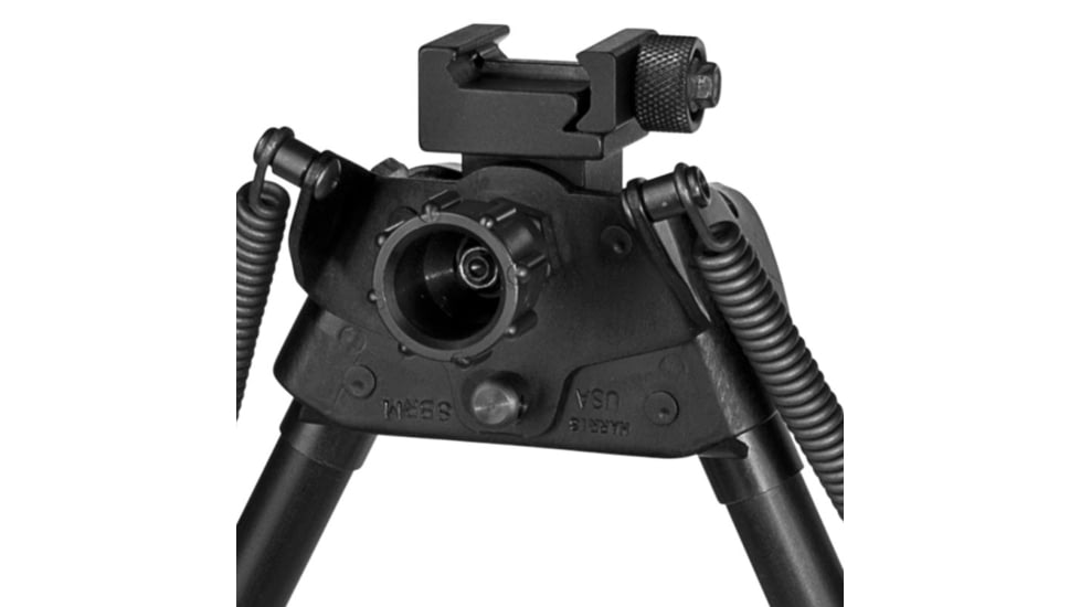 Harris Engineering Notch Picatinny Sporting BiPod with Hinged Base, 6-9 in, Black, S-BRMP
