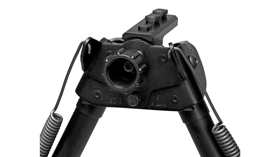 Harris Engineering S-BRM M-LOK Bipod, Rotate Leg Notch, 6-9 in, Black, S-BRM M-LOK